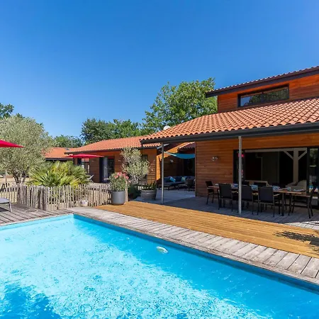 Familiale 10 Pers. A Avec Piscine Chauffee, Pres Du Et Des Pistes Cyclables - Fr-1-319-488 Biscarrosse